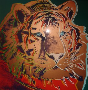warhol tiger painting nature