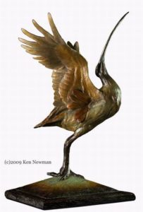 bird bronze sculpture