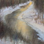 oil painting Bigwood River at sunset