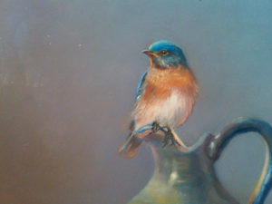 bluebird oil painting