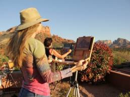 plein air painting Sedona