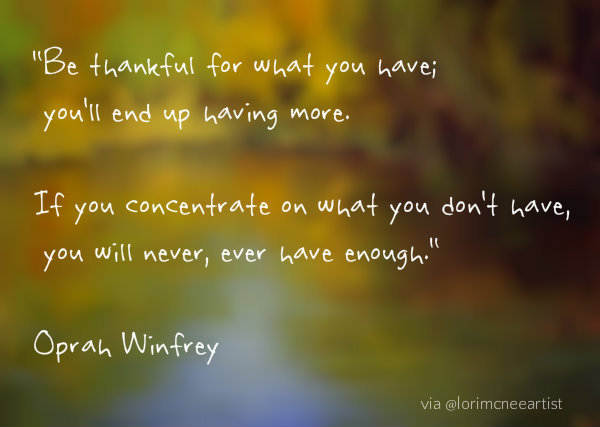 thanksgiving Oprah quote