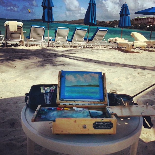 Plein Air Painting a Slice of Paradise in the Caribbean 