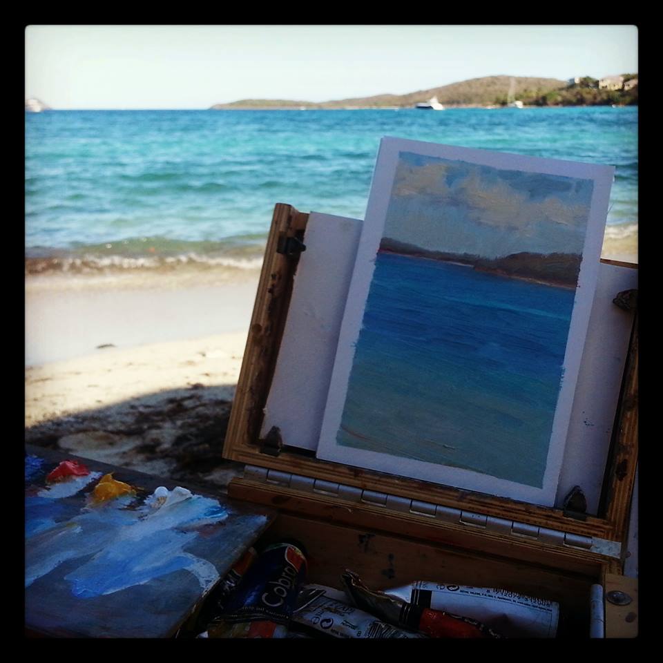 Plein Air Painting a Slice of Paradise in the Caribbean 