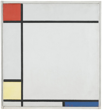 Piet Mondrian (1872 – 1944) COMPOSITION WITH RED, YELLOW AND BLUE Painted in 1927.