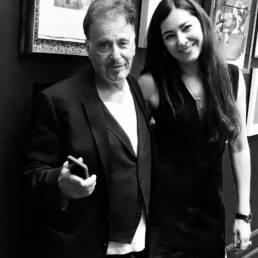 actor Al Pacino with Russian artist Zhenya Gershman