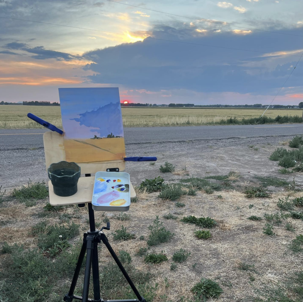 DIY Plein Air Painting Easel For Watercolor or Gouache