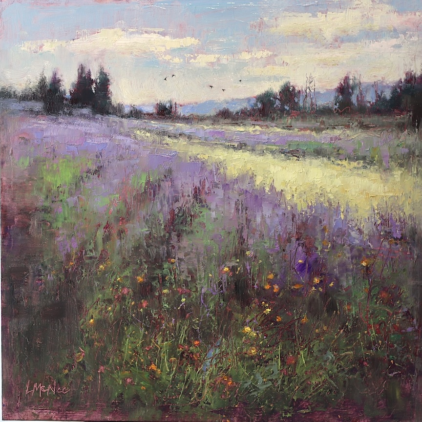 Lavender and Poppies fields by Lori McNee